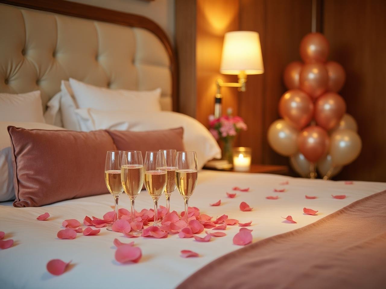 Romantic decoration setup